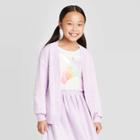 Girls' Knit Cardigan - Cat & Jack Purple Xs, Girl's,