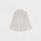 Maternity Long Sleeve Rolled Tab Woven Top - Isabel Maternity By Ingrid & Isabel Cream