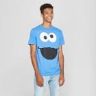 Men's Sesame Street Cookie Monster Short Sleeve T-shirt - Royal Blue