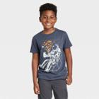 Boys' Short Sleeve Astronaut Gamer T-shirt - Cat & Jack Navy Blue