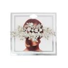 Rare Beauty Leaf Crystal And Rhinestone Hair Comb