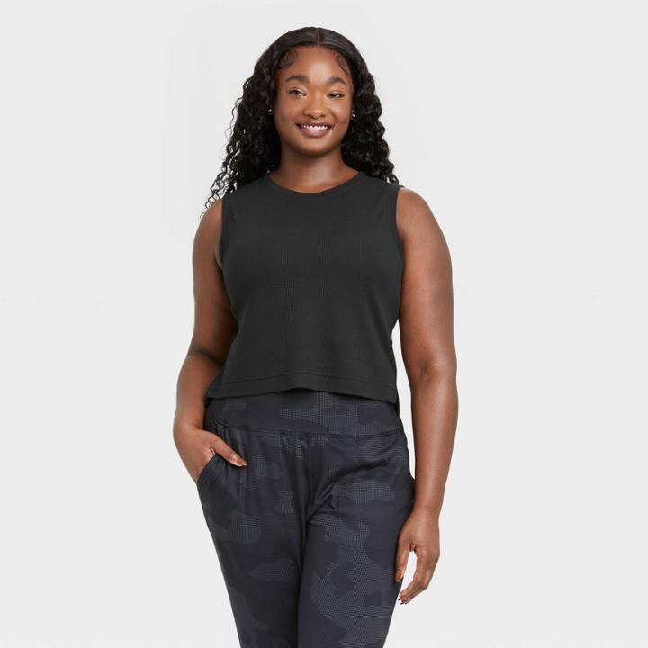 All In Motion Women's Active Cropped Tank Top - All In