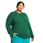 Women's Plus Size Textured Sweater - Lego Collection X Target Green