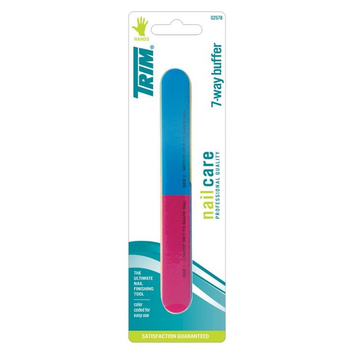 Trim 7-way Color-coded Nail Finishing Buffer