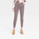 Women's Mid-rise Straight Leg Ankle Utility Pants - Knox Rose Brown
