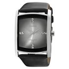 Armitron Men's Dressy Sport Leather Strap Watch - Black,