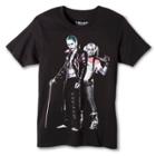 Men's Dc Comics Joker And Harley Quinn T-shirt - Black