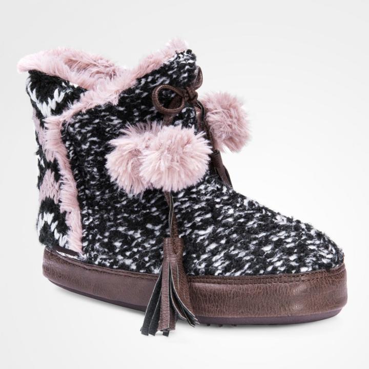 Women's Paloma Muk Luks Bootie Slippers Black -