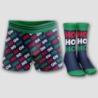 Handcraft Men's Holiday Ho! Ho! Ho! Boxer Briefs & Socks Set -