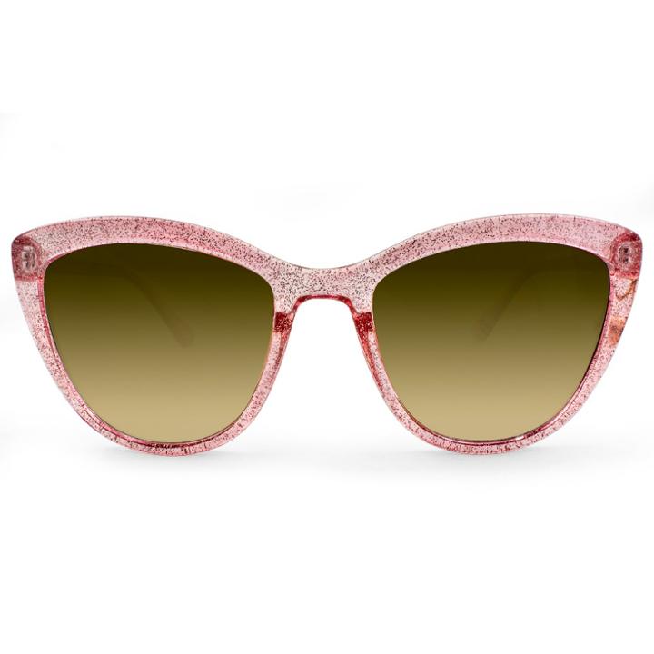 Women's Transparent Cateye Sunglasses With Glitter - Wild Fable Pink
