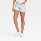 Women's High-rise Midi Jean Shorts - Universal Thread Indigo
