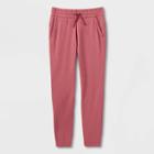 Girls' Cozy Soft Fleece Joggers - All In Motion Ruby Red