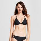 Women's Ribbed Triangle Bikini Top - Black - S - Mossimo, Jet Black