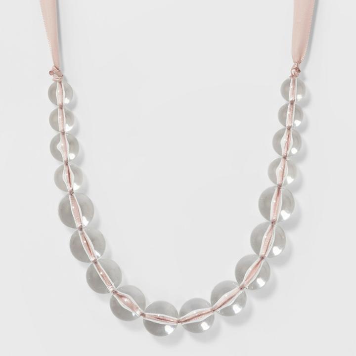 Long Necklace With Beads - A New Day Pink/clear, Infant Girl's