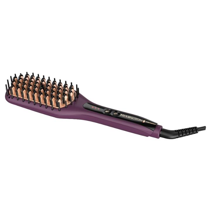 Remington Pro 2-in-1 Heated Straightening Brush, Purple