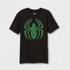 Kids' Spider-man Clover Short Sleeve Graphic T-shirt - Black