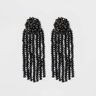 Sugarfix By Baublebar Beaded Tassel Earrings - Black, Women's