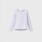 Girls' Long Sleeve Keyhole Back Studio T-shirt - All In Motion Lilac