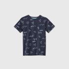 Boys' Short Sleeve Printed T-shirt - Cat & Jack Navy