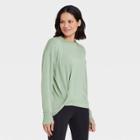 Women's Modal Fleece Twist-front Sweatshirt - All In Motion