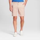 Men's 9 Linden Flat Front Chino Shorts - Goodfellow & Co Peach (pink)