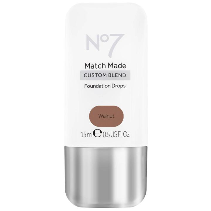 No7 Match Made Foundation Drops Walnut - .5oz, Brown