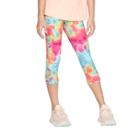 Girls' Lattice Capri Leggings - C9 Champion Blue/pink