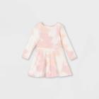 Toddler Girls' Knit Long Sleeve Dress - Cat & Jack Coral