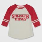 Girls' Stranger Things 3/4 Sleeve Raglan T-shirt - Ivory