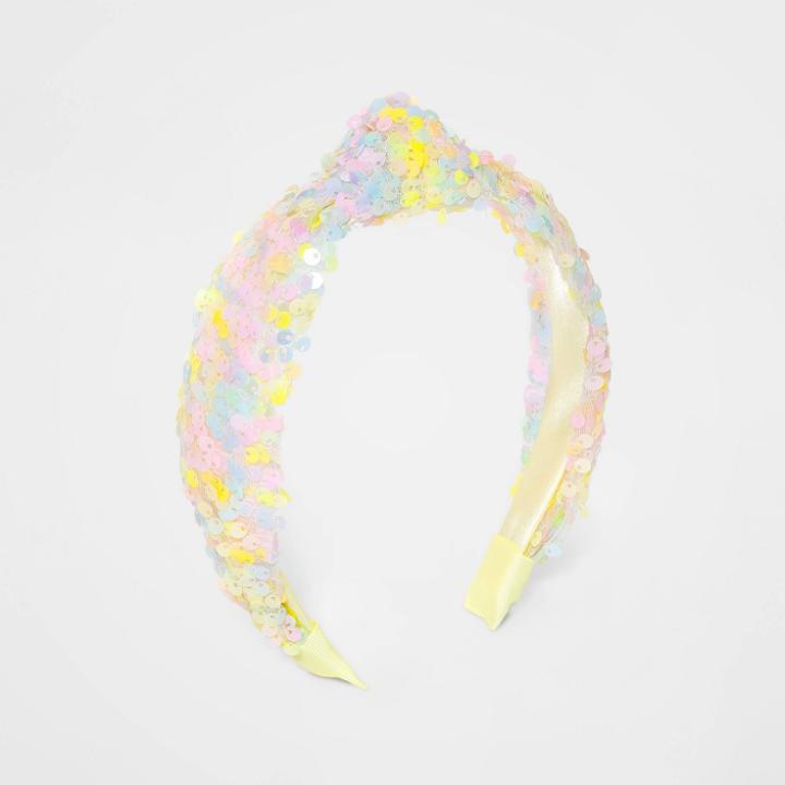 Kids' Sequin Topknot Headband - Cat & Jack