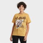 Women's Def Leppard Animal Print Short Sleeve Graphic T-shirt - Yellow