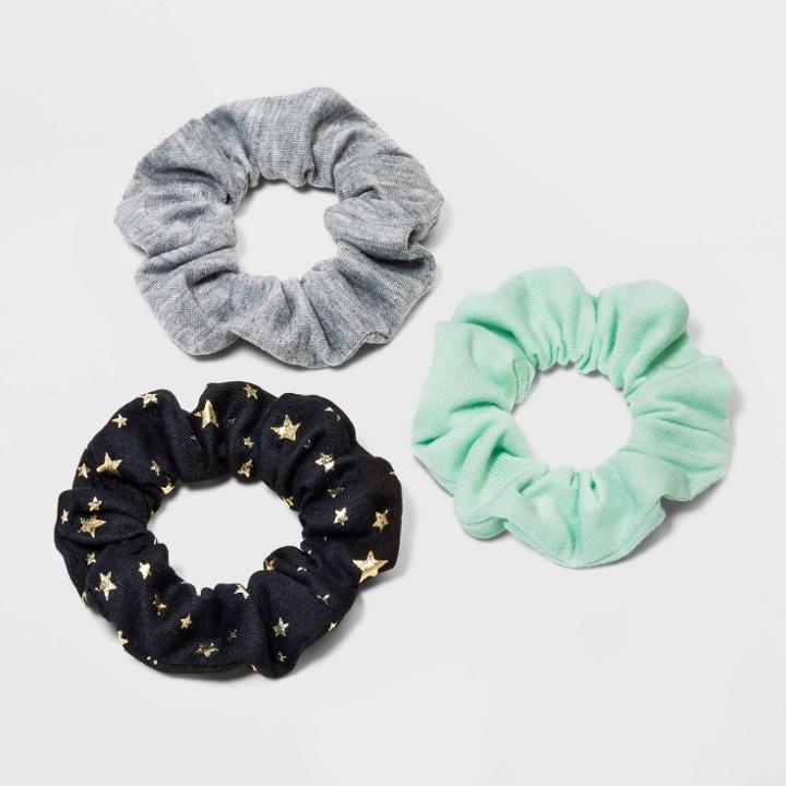 Girls' 3pk Twister Hair Ties - Cat & Jack Blue