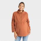 Sherpa Maternity Sweatshirt - Isabel Maternity By Ingrid & Isabel Orange