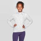 Girls' Plush Fleece Asymmetrical Full Zip Hoodie - C9 Champion Light Gray Heather S, Girl's, Size: Small, Light Grey Grey