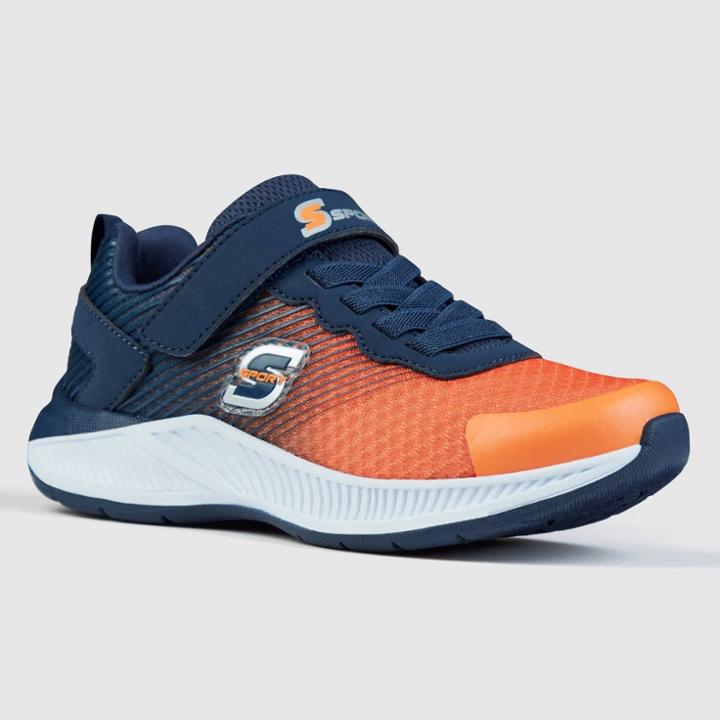Boys' S Sport By Skechers Xandor Performance Athletic Shoes - Navy 13, Toddler Boy's, Orange