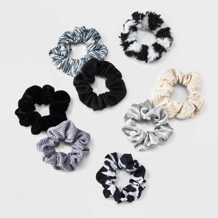 Hair Twisters 8pc - Wild Fable Black/white