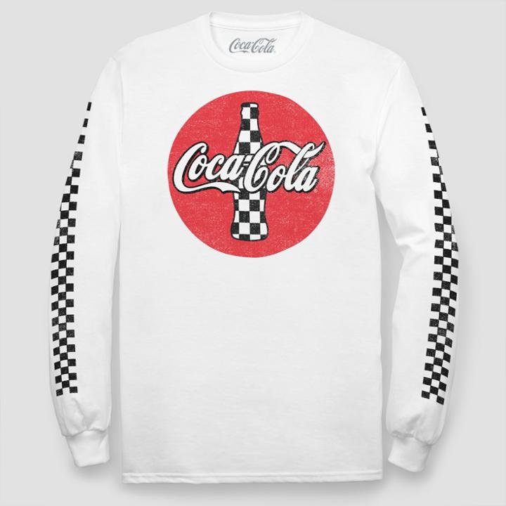 Men's Coca-cola Long Sleeve T-shirt - White