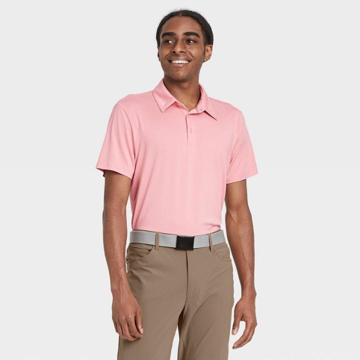 Men's Jersey Polo Shirt - All In Motion Extra Pink