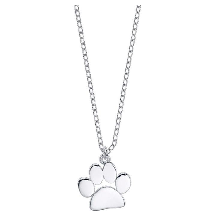 Target Women's Sterling Silver Dog Paw Necklace -