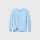 Girls' Fleece Twist-front Crewneck Sweatshirt - All In Motion