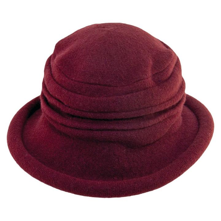 Scala Pronto Scala Collezione Women's Wool Cloche Hat - Current Wine