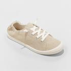 Women's Mad Love Lennie Wide Width Lace-up Canvas Sneakers - Tan 5w,