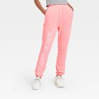 Women's The Rolling Stones Lips Graphic Jogger Pants - Pink