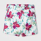 Women's Plus Size Mid-rise Shorts - Genuine Kids From Oshkosh - Cream