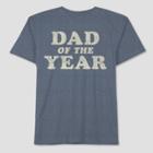 Well Worn Men's Tall Father's Day Dad Of The Year Short Sleeve T-shirt - Navy Icy Rose
