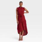 Women's Sleeveless Ruffle Dress - Who What Wear Red
