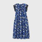 Women's Plus Size Floral Print Raglan Short Sleeve Dress - Who What Wear Cream