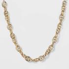 Sugarfix By Baublebar Double Link Chain Collar Necklace - Gold