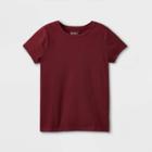 Girls' Short Sleeve T-shirt - Cat & Jack Burgundy