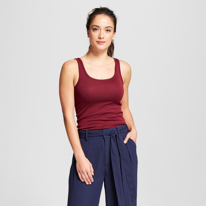 Target Women's Any Day Tank - A New Day Burgundy (red)